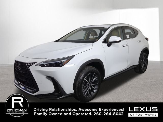 2026 Lexus NX AWD in Ultra White — front three-quarter view