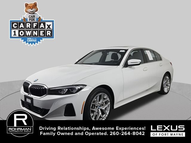 2025 BMW 3 Series 330i xDrive in White — front three-quarter view