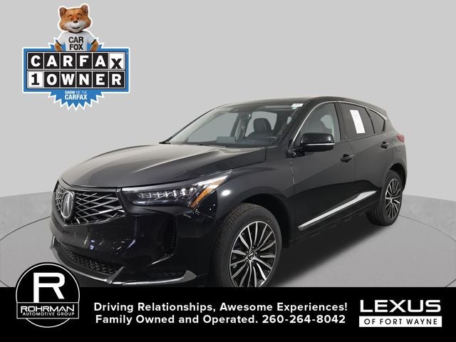 2026 Acura RDX Advance Package SH-AWD in Majestic Black Pearl — front three-quarter view