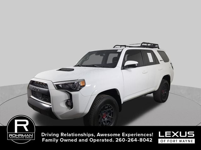 2021 Toyota 4Runner TRD Pro in Super White — front three-quarter view