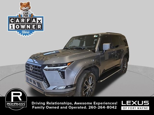 2024 Lexus GX 550 Premium+ in Gray Pearl — front three-quarter view